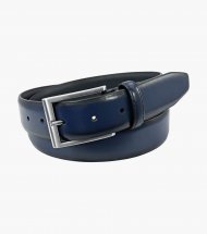 Florsheim Carmine Genuine Leather Belt - Navy