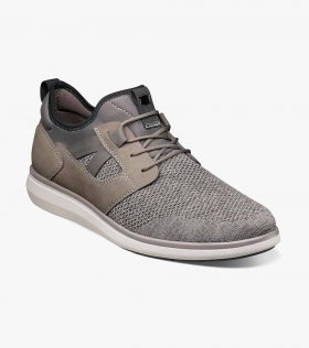 Florsheim Venture Knit Plain Toe Lace Up Sneaker - Gray