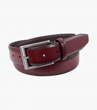 Florsheim Carmine Genuine Leather Belt - Burgundy