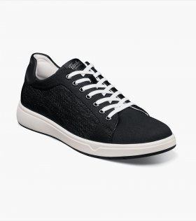 Florsheim Heist Knit Lace to Toe Sneaker - Black